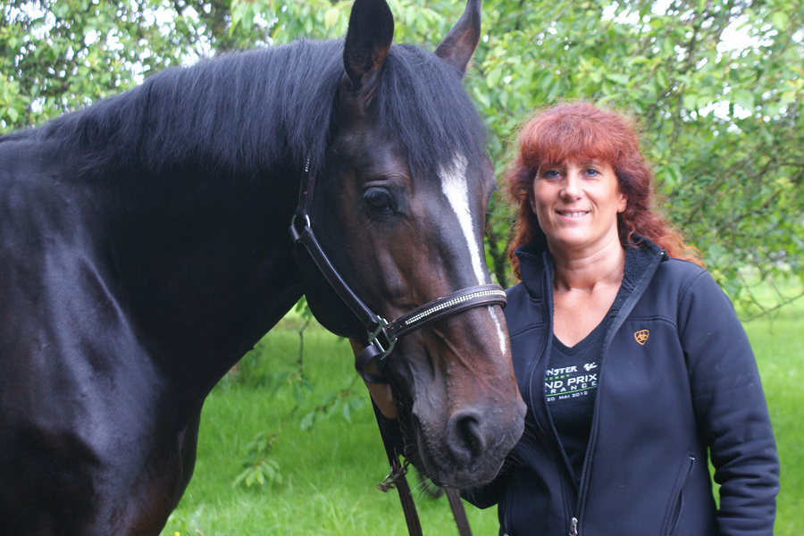 Karen Brown with her horse Zippo